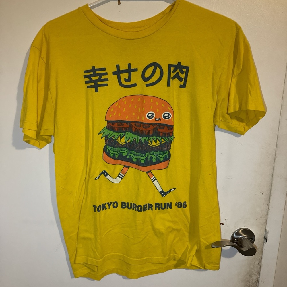 Threadless Yellow Tokyo Burger Run '86 Tee